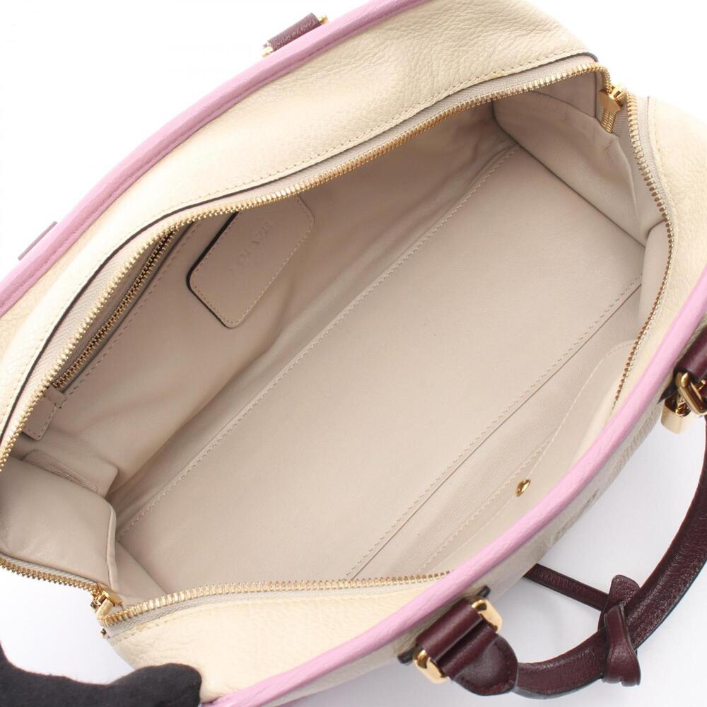 Loewe Amazona 28 Handbag, Leather, Women's, Ivory, Purple, Bordeaux - Picture 3 of 8